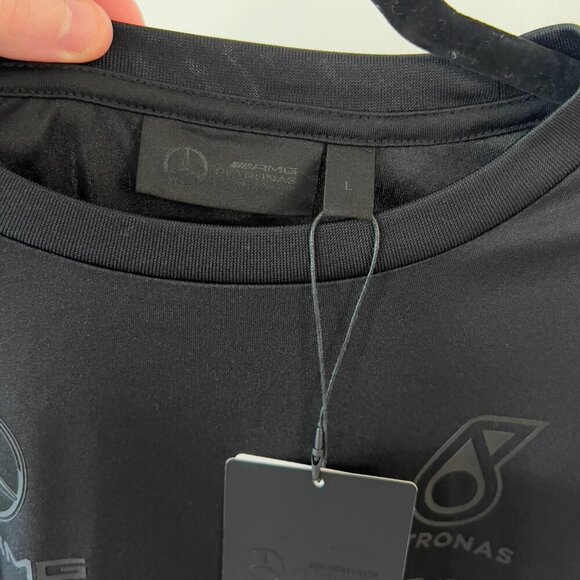 901 NWT AMG Petronas Stealth Short Sleeve Tee Size Large Color Black - Picture 3 of 5